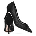 2019 High Heel Stiletto Women's Pumps Black Suede Leather x19-c097C Ladies Women custom Dress Shoes Heels For Lady